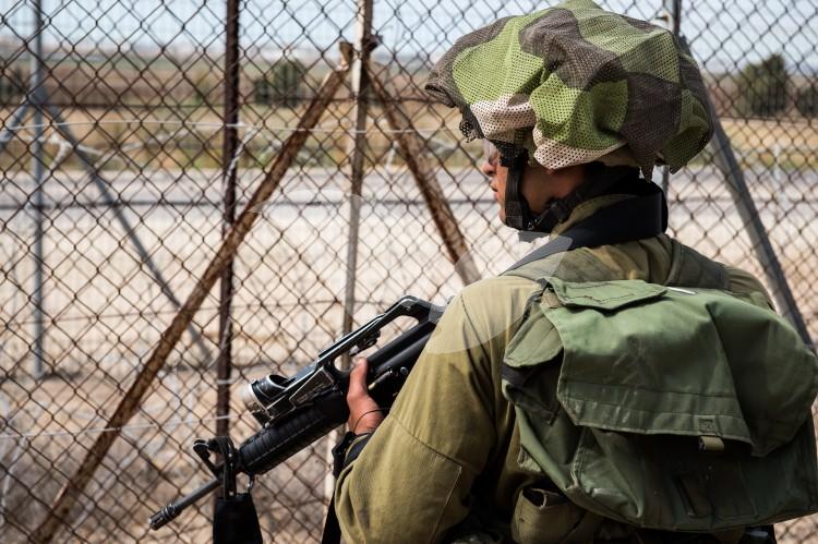 Soldiers Patroling the Gaza Border