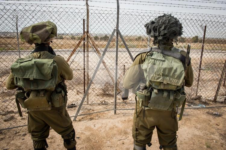 Soldiers Patroling the Gaza Border