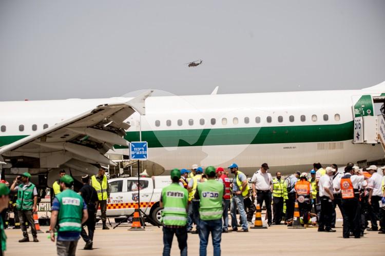 Emergency Services’ Plane Crash Drill at Ben Gurion Airport