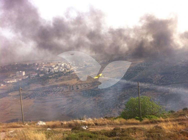 Firefighters at a Bushfire Near Negohot in Mount Hebron 15.5.16