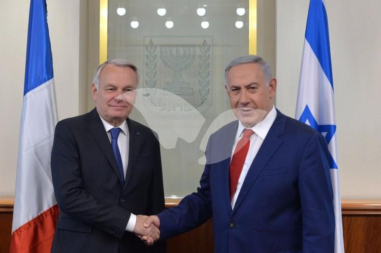 Prime Minister Netanyahu Meets with French Foreign Minister Jean-Marc Ayrault 15.5.16