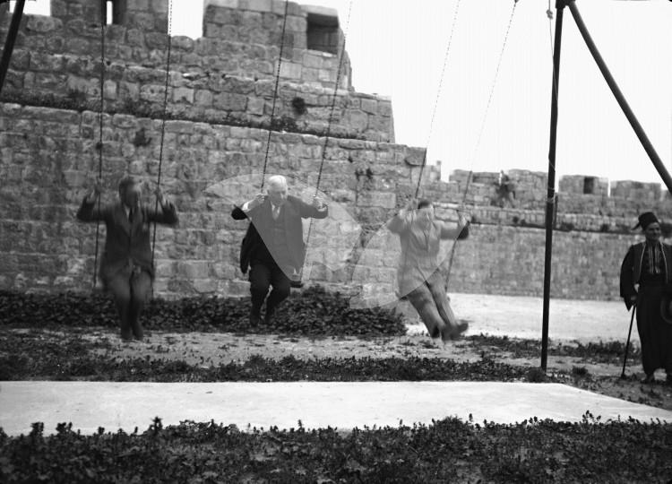 Credit. American Colony Photographers. photographs taken at opening ceremony for a children’s park in Jerusalem’s Old City (1)