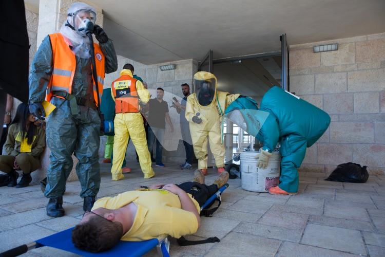 Emergency Hazardous Material Drill at the Knesset 16.6.16