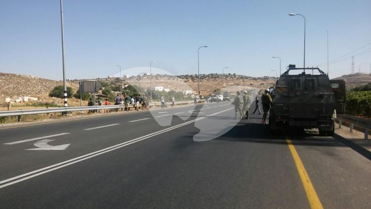 Civilians Block Route 60 to Palestinians Following Terror Attack