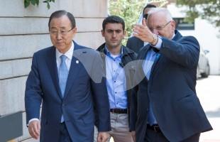 Israeli President Reuven Rivlin and UN Secretary General Ban Ki-moon Meet at President’s Residence in Jerusalem 27.6.22