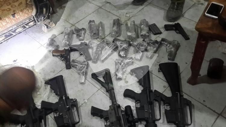 Arms Seized During Crackdown on Palestinian Smugglers