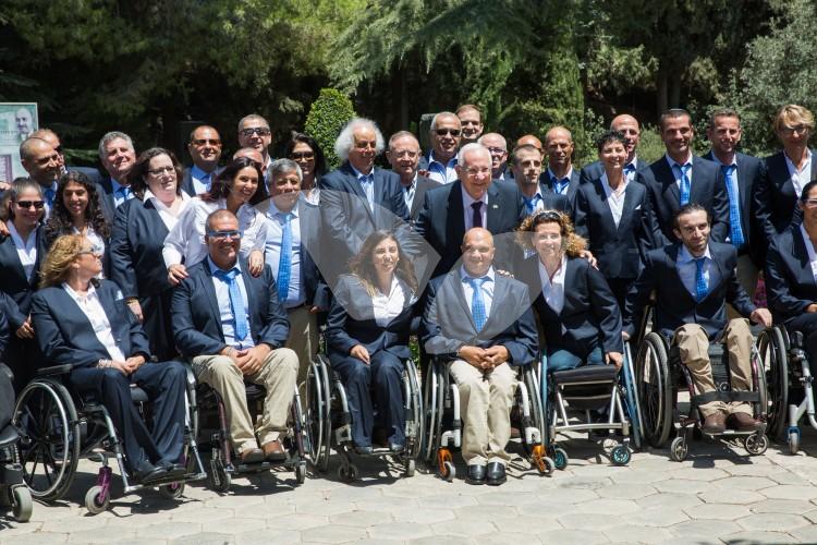 Paralympic Delegation With President Rivlin and Minister Miri Regev