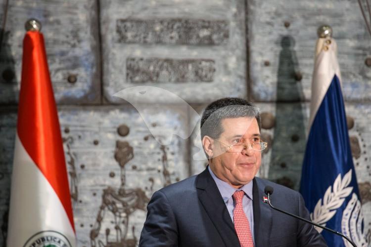 Paraguay President Horacio Cartes At President Reuven Rivlin’s Residence