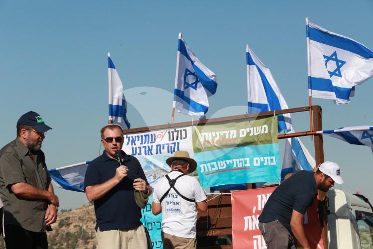 Jewish Residents of Judea and Samaria Protest March Against Terrorism