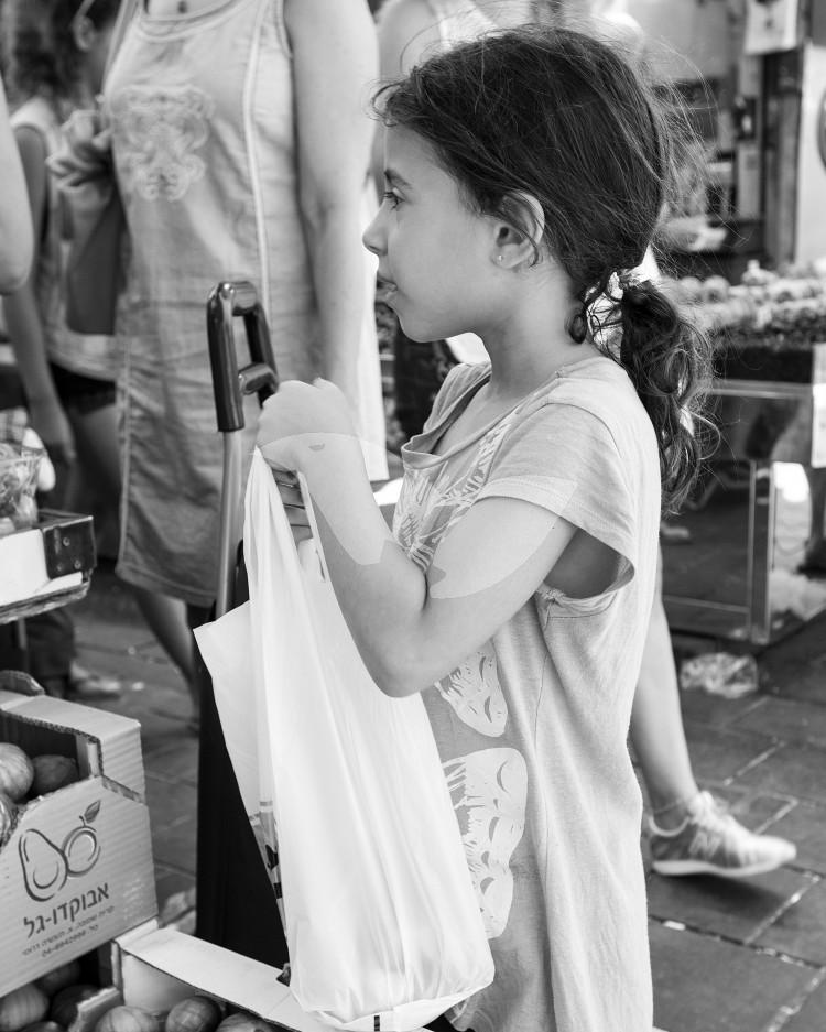 Israeli Girl at Mahane Yehuda Market (The Shuk)