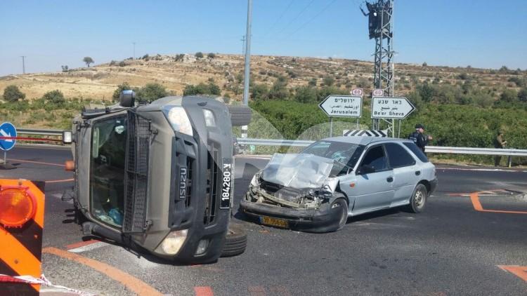 Scene of Suspected Terror Attack in Gush Etzion 6.7.16