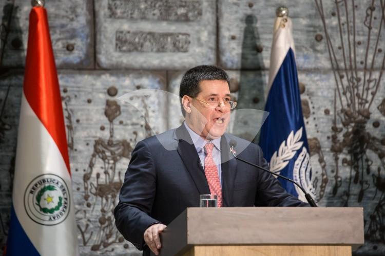 Paraguay President Horacio Cartes At President Reuven Rivlin’s Residence