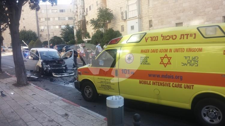 Explosion in Car Near Keren HaYesod Street in Jerusalem 27.7.16