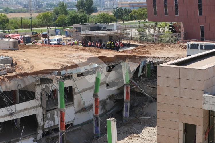 Parking Lot Collapse Site in Tel Aviv
