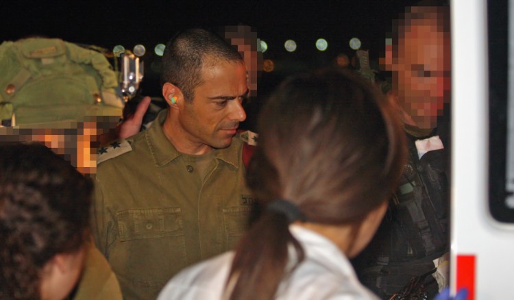 IDF medical team escorting soldiers from military accident in Northern Galilee