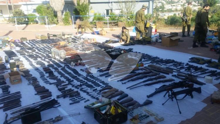 Weapons Seized By The IDF And Israel Police 23.8.16