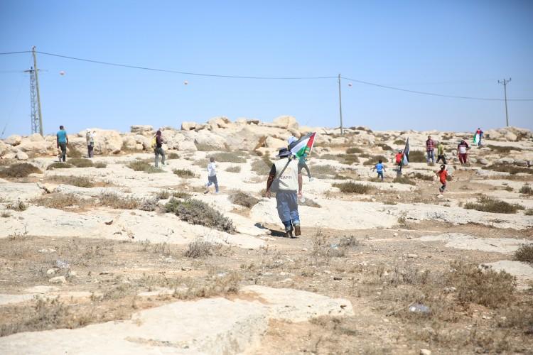 Pro-Palestinians Demonstrate during Eretz Israel Lobby Tour of Susya 19.9.16