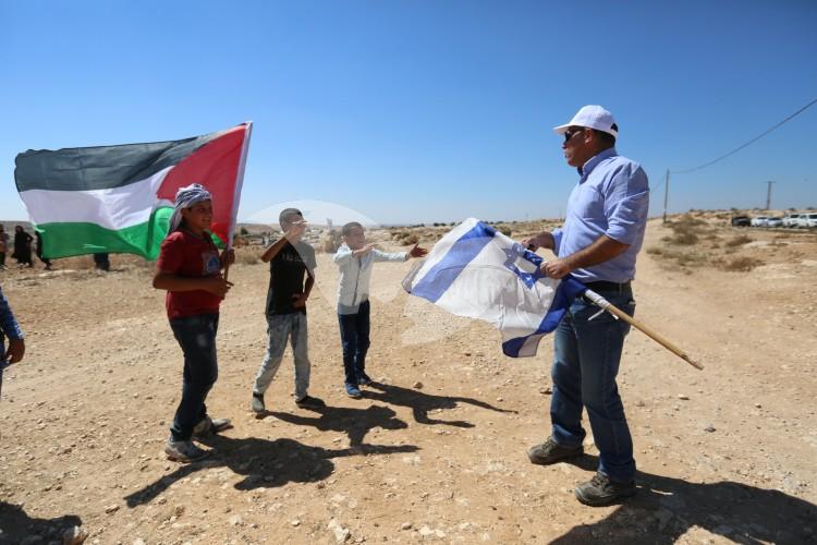 Pro-Palestinians Demonstrate during Eretz Israel Lobby Tour of Susya 19.9.16