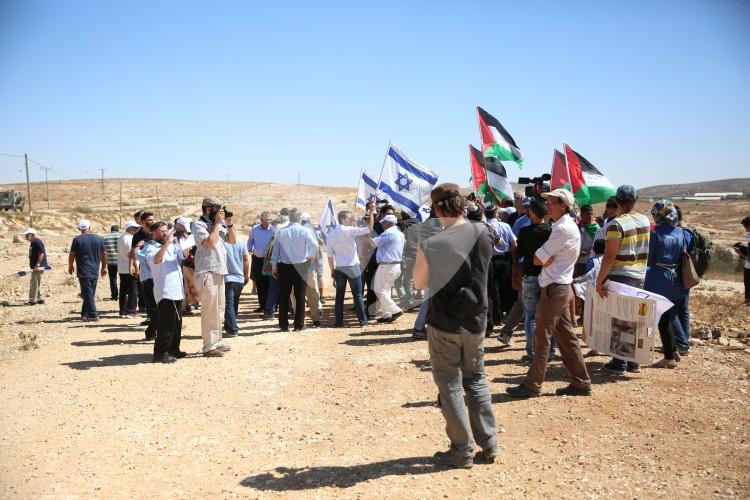 Pro-Palestinians Demonstrate during Eretz Israel Lobby Tour of Susya 19.9.16