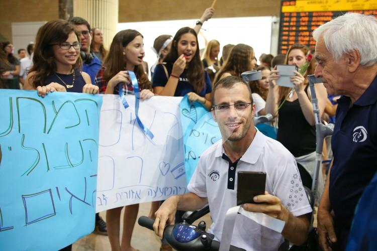 Reception of the Israeli 2016 Paralympic Games Delegation to Rio at Ben-Gurion Airport