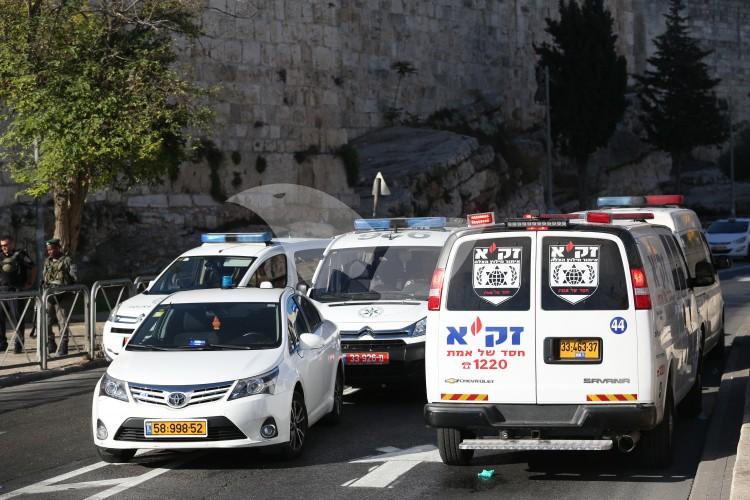 Scene of the Stabbing Attack Cordoned by Herod’s Gate