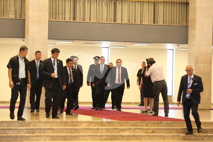 Meeting Between Knesset Speaker and Chinese Parliament Speaker 20.9.16