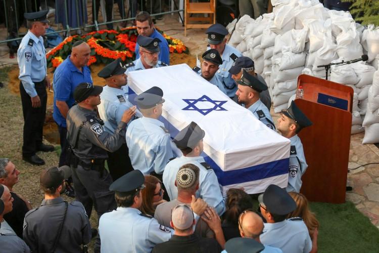 Funeral of Officer Yossi Kirma at mount Herzel Cemetery
