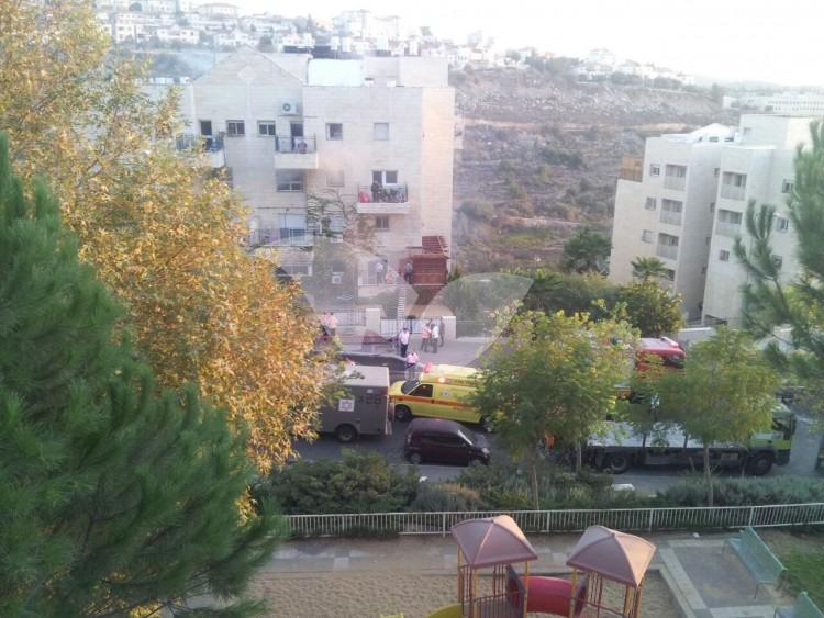 Fire in Beitar Illit 06.10.2016