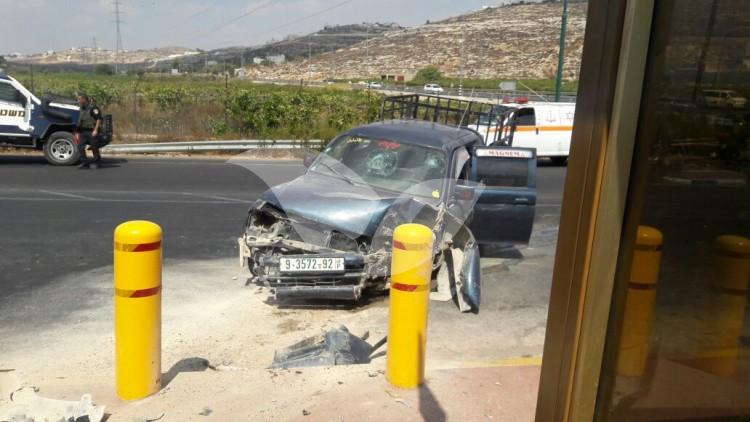 Car In Kiryat Arba Ramming Attack 16.09.2016