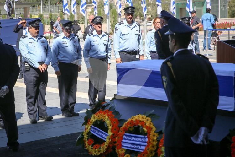 Members of Israel’s Police Force Pay Respects to Peres