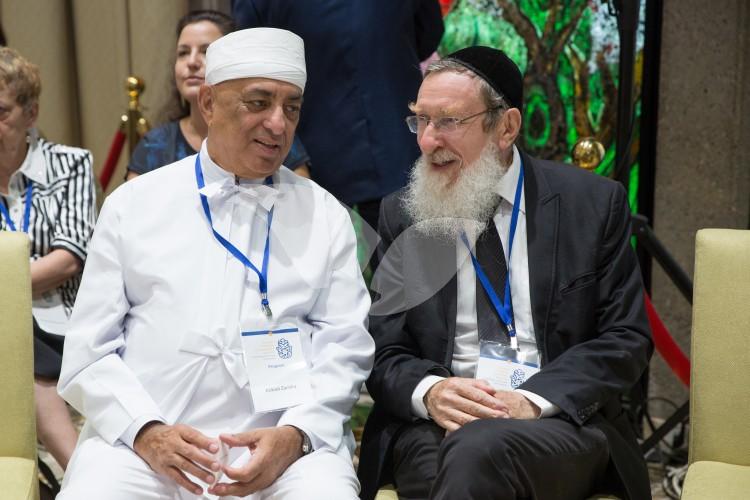 Rabbi Daniel Sperber with Jain Spiritual Leader