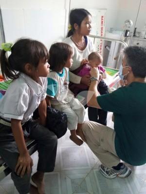 Treating children in Vietnam