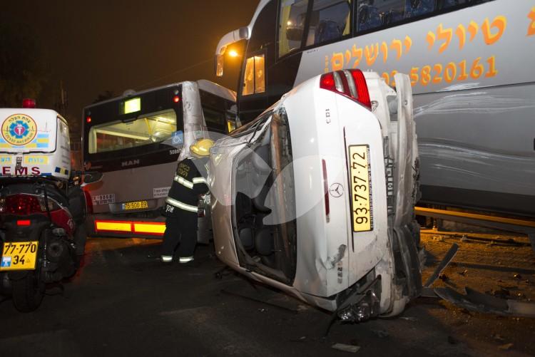 Traffic Accident at Bar Ilan Junction in Jerusalem, 8.12.16