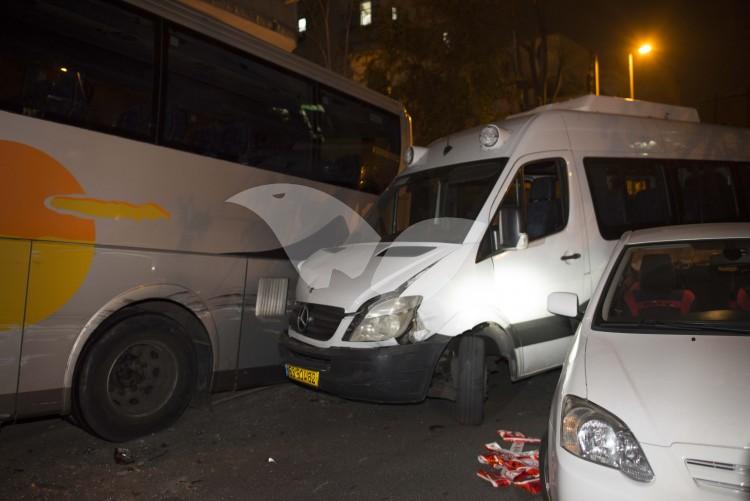 Traffic Accident at Bar Ilan Junction in Jerusalem, 8.12.16