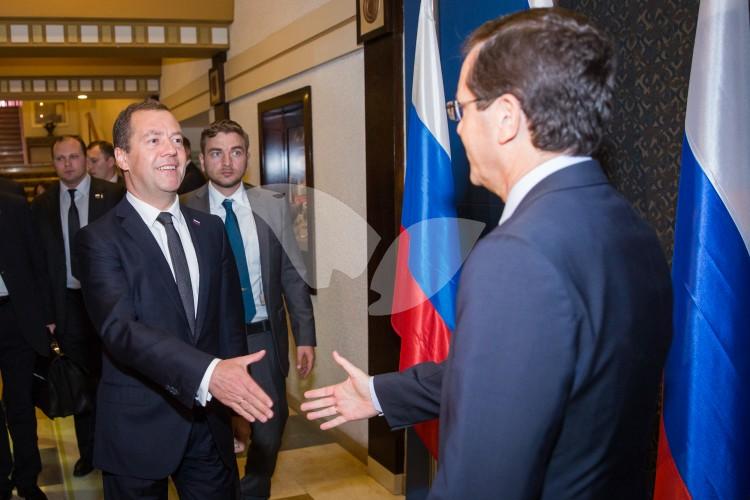 Opposition Leader Herzog Meets With Russian Prime Minister Dmitry Medvedev