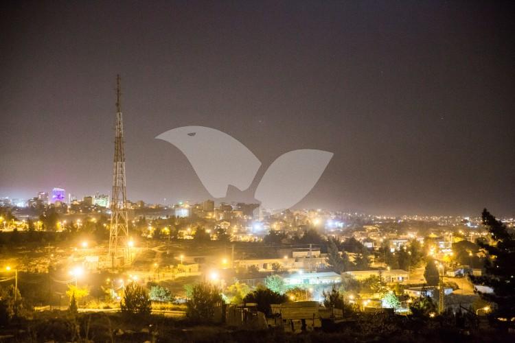Communication Antenna in Beit El with Lighting out of Order