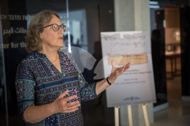 Pnina Shor, curator and director of the Dead Sea Scrolls project at IAA