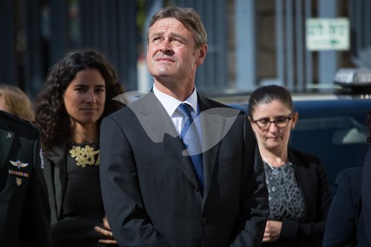 Ambassador of Switzerland in Israel Jean-Daniel Ruch Handing Over Credentials to President Reuven Rivlin