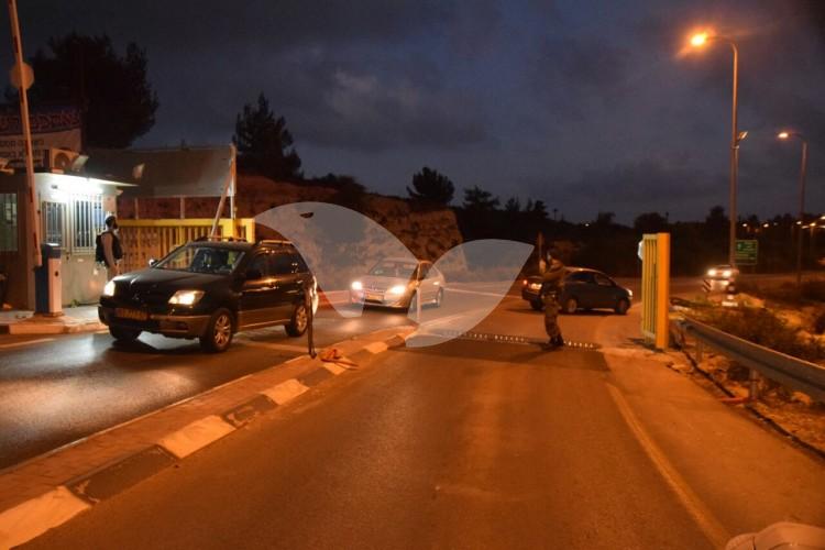 Forces Arriving to the Scene of Shooting Attack on the IDF Guard Post at DCO Checkpoint near Beit El 31.10.16