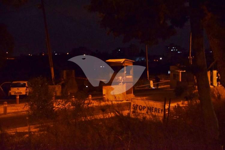 Scene of Shooting Attack on the IDF Guard Post at DCO Checkpoint near Beit El 31.10.16