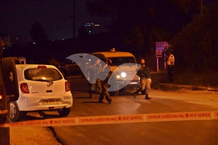 Scene of Shooting Attack on the IDF Guard Post at DCO Checkpoint near Beit El 31.10.16