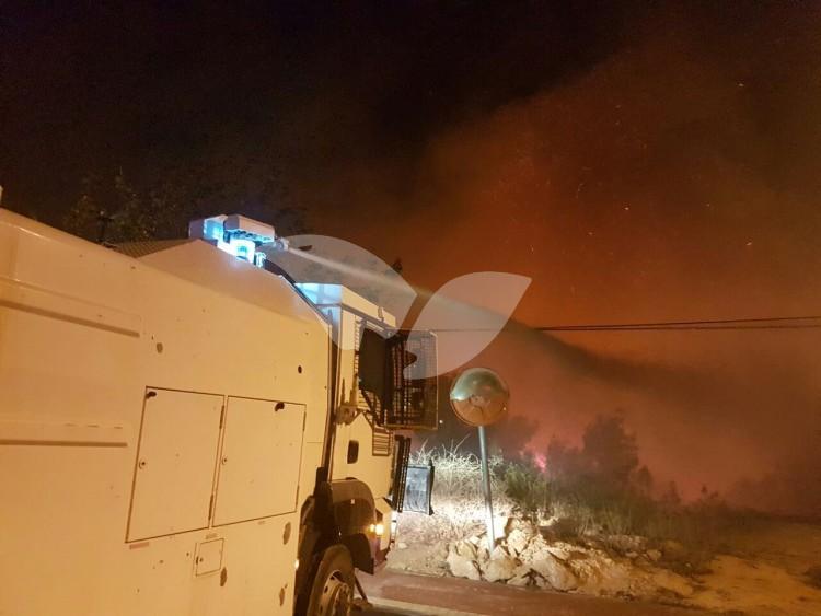Fire in Dolev, Judea and Samaria