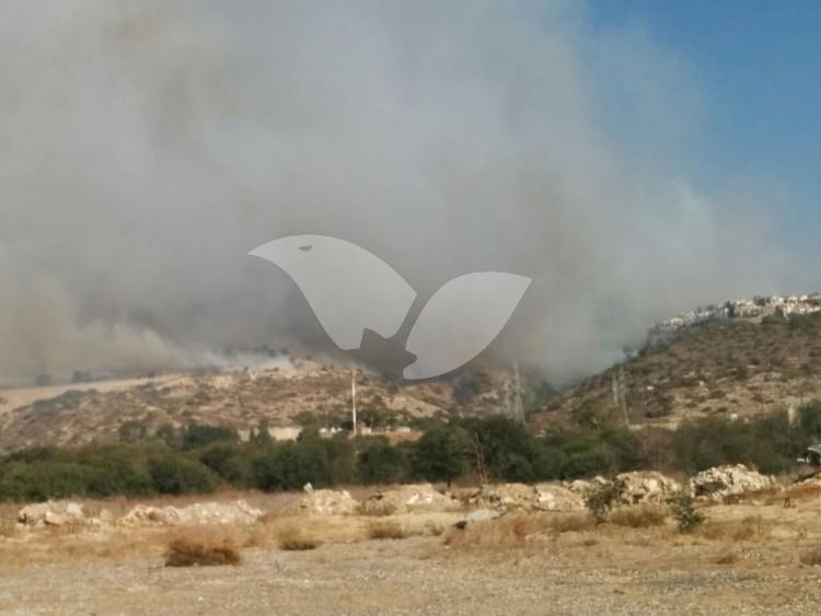 The Fire Near Neot Peres in Southern Haifa