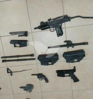Weapon Parts Seized by the IDF During Nightly Raids in Judea and Samaria