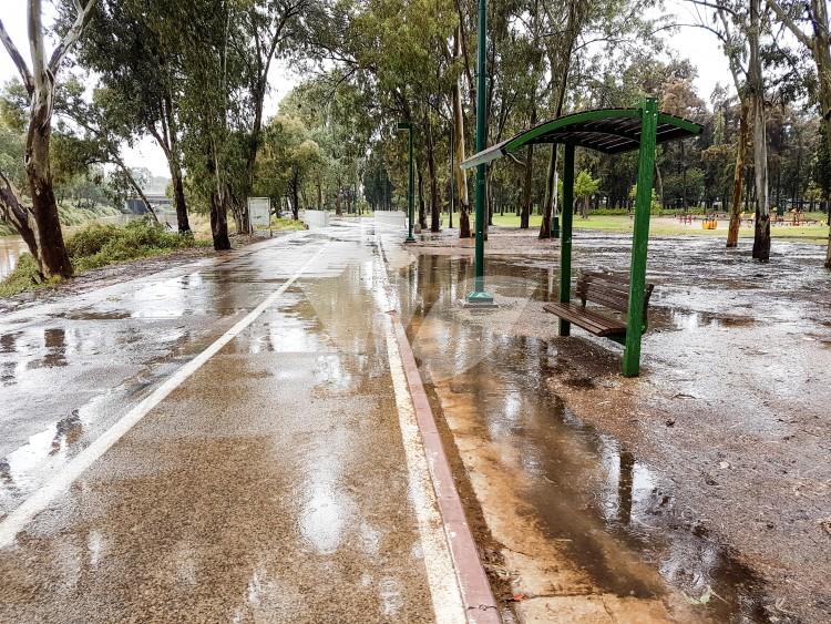 Hail Storms in Israel. Heavy Rainfall in the Central District