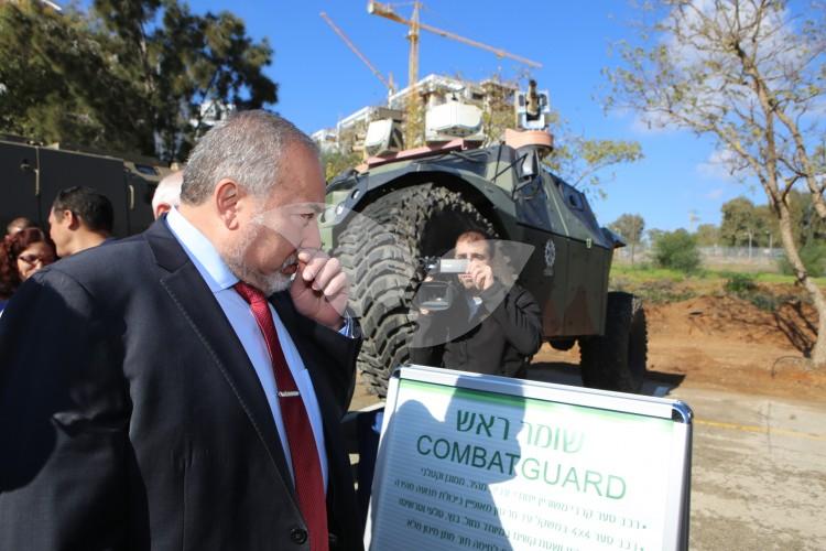 Minister of Defense Liberman Tours Israel Military Industries