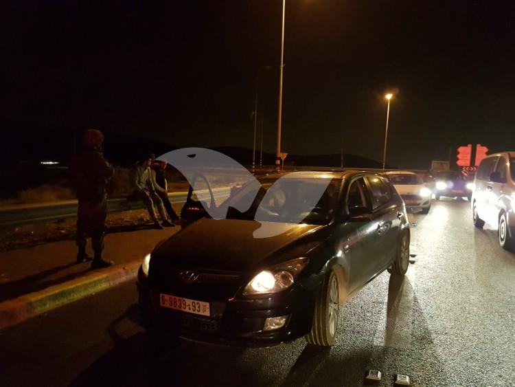 Scene and search operations of the Shooting attack near Aboud, northeast of Ramallah