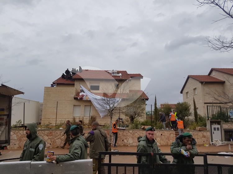 Evacuation and House Demolition of nine houses in Ofra
