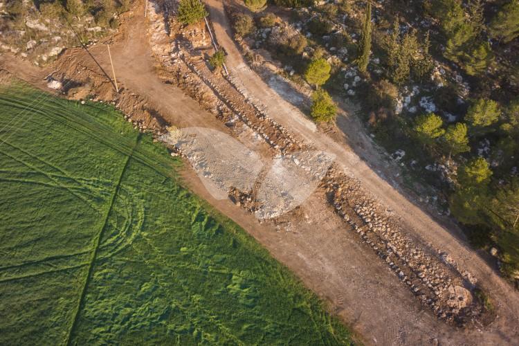 Aerial photographs of the 2,000 road near Beit Shemesh