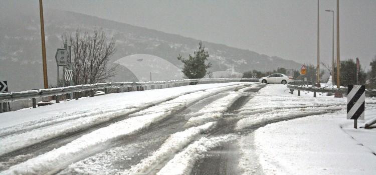 Wintery Saturday with snow in Northern Israel